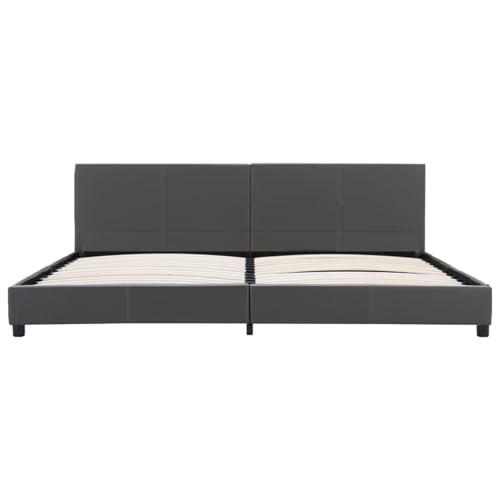 Vopese Bettgestell Grau Kunstleder 180x200 cm Massivholz Bettgestell Model284779 Vopese Bettgestell Grau Kunstleder 180x200 cm Massivholz Bettgestell Model284779 von Vopese