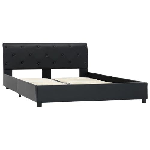 Vopese Bettgestell Schwarz Kunstleder 120 x 200 cm Massivholz Bettgestell Model284878 Vopese Bettgestell Schwarz Kunstleder 120 x 200 cm Massivholz Bettgestell Model284878 von Vopese