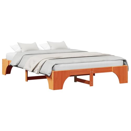 Vopese Bettgestell Wachsbraun Massivholz 140 x 200 cm Robust Massivholz Bettgestell Model872946 Vopese Bettgestell Wachsbraun Massivholz 140 x 200 cm Robust Massivholz Bettgestell Model872946 von Vopese