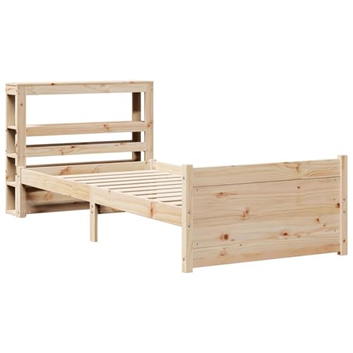 Vopese Bettgestell mit Kopfteil ohne Matratze 90x200 cm Bed Headboard Model3306015 von Vopese