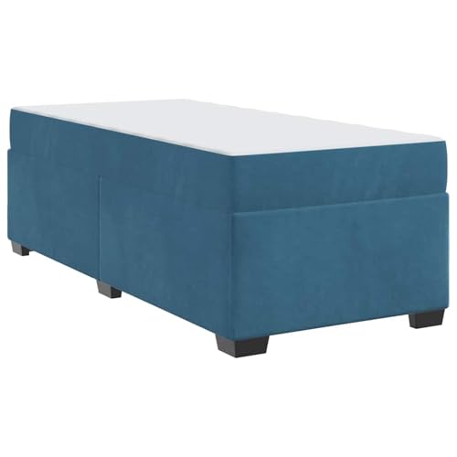 Vopese Bettgestell mit Matratze Dunkelblau 100 x 200 cm Samt Bettgestell Model3399276 von Vopese