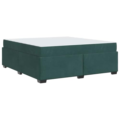 Vopese Bettgestell mit Matratze Dunkelgrün 180 x 200 cm Samt Bettgestell Model3399305 von Vopese