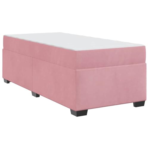 Vopese Bettgestell mit Matratze Rosa 100 x 200 cm Samt Bettgestell Model3399277 von Vopese