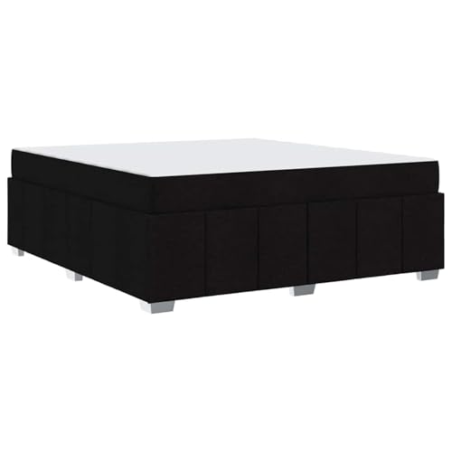 Vopese Bettgestell mit Matratze Schwarz 180 x 200 cm Stoff Bettgestell Model3398302 von Vopese