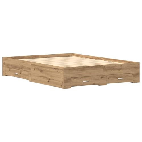 Vopese Bettgestell mit Schubladen Artisan Eiche Werkholz 160 x 200 cm Massivholz Bettgestell Model3333964 Vopese Bettgestell mit Schubladen Artisan Eiche Werkholz 160 x 200 cm Massivholz Bettgestell Model3333964 von Vopese