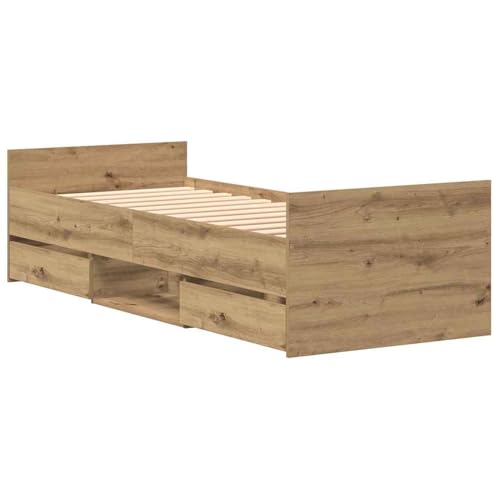 Vopese Bettgestell ohne Matratze Artisan Eiche 75x190 cm Holzwerkstoff Massivholz Bettgestell Model3329307 Vopese Bettgestell ohne Matratze Artisan Eiche 75x190 cm Holzwerkstoff Massivholz Bettgestell Model3329307 von Vopese