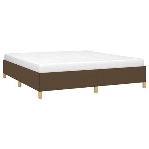 Vopese Bettgestell ohne Matratze Dunkelbraun 180x200 cm Stoff Massivholz Bettgestell Model3120980 Vopese Bettgestell ohne Matratze Dunkelbraun 180x200 cm Stoff Massivholz Bettgestell Model3120980 von Vopese