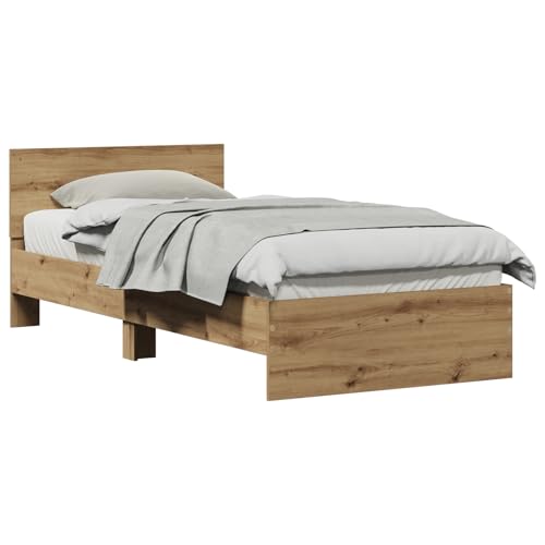 Vopese Bettgestell ohne Matratze mit Kopfteil Artisan Eiche 75x190 cm Bed Headboard Model871661 Vopese Bettgestell ohne Matratze mit Kopfteil Artisan Eiche 75x190 cm Bed Headboard Model871661 von Vopese