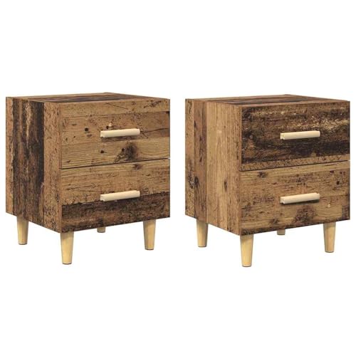 Vopese Bettschrank 2 pcs Altholz 40 x 35 x 47,5 cm Holzwerkstoff Nachttisch Model880550 von Vopese