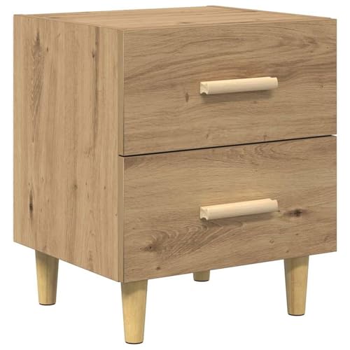 Vopese Bettschrank Eiche handwerklich 40 x 35 x 47,5 cm Holzwerkstoff Nachttisch Model880551 von Vopese
