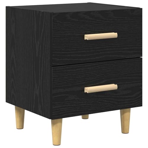 Vopese Bettschrank Schwarze Eiche 40 x 35 x 47,5 cm Holzwerkstoff Nachttisch Model880553 von Vopese