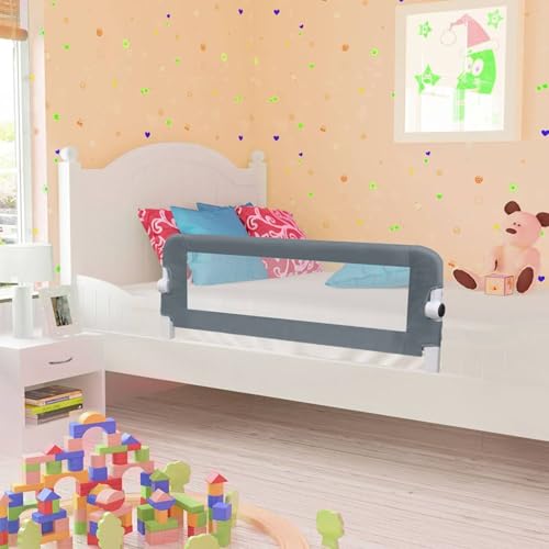 Vopese Bettschutzgitter Grau 102x42 cm Polyester Sicherheitsbettgitter Model10166 von Vopese