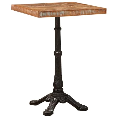 Vopese Bistrotisch Braun 50 x 50 x 76 cm recyceltes Massivholz Bistrotisch Model42013027 von Vopese