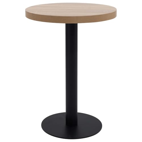 Vopese Bistrotisch Hellbraun 60 cm MDF Bistrotisch Model286421 von Vopese