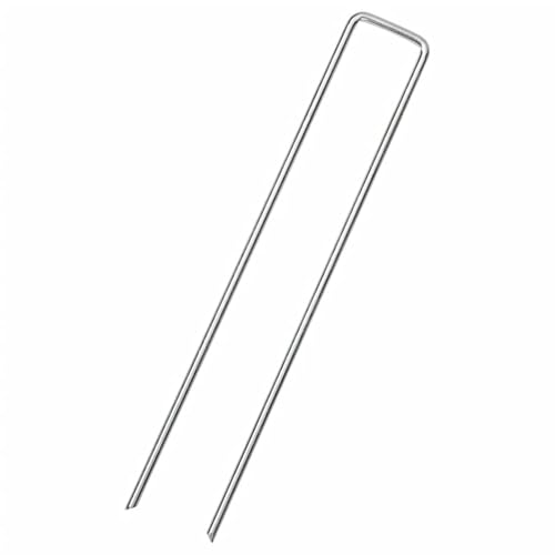 Vopese Bodenanker 50 STK. U-Form 20x4 cm Verzinkter Stahl Bodennägel Model4009362 von Vopese