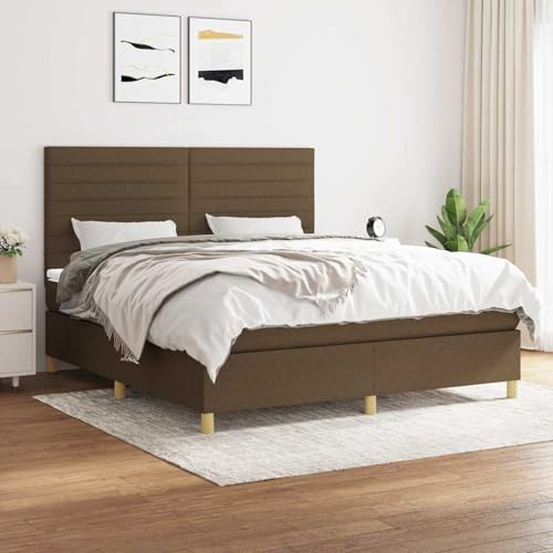 Vopese Boxspringbett Dunkelbraun mit Mittelharter Matratze und Kopfteilhöhenverstellung - 203x180x118/128 cm Model3142436 Vopese Boxspringbett Dunkelbraun mit Mittelharter Matratze und Kopfteilhöhenverstellung - 203x180x118/128 cm Model3142436 von Vopese