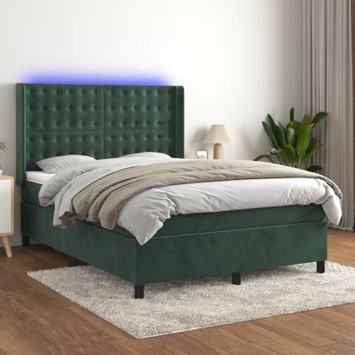 Vopese Boxspringbett mit LED & Samtbezug - Dunkelgrün, 193x147x118/128 cm, für erholsamen Schlaf Model3139802 Vopese Boxspringbett mit LED & Samtbezug - Dunkelgrün, 193x147x118/128 cm, für erholsamen Schlaf Model3139802 von Vopese
