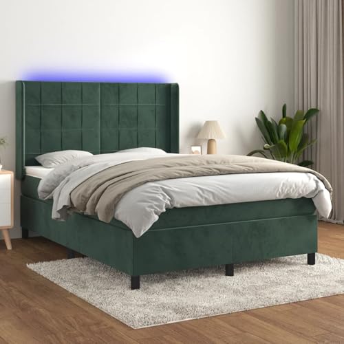 Vopese Boxspringbett mit LED & Samtbezug - Dunkelgrün, 193x147x118/128 cm - für erholsamen Schlaf Model3139562 Vopese Boxspringbett mit LED & Samtbezug - Dunkelgrün, 193x147x118/128 cm - für erholsamen Schlaf Model3139562 von Vopese