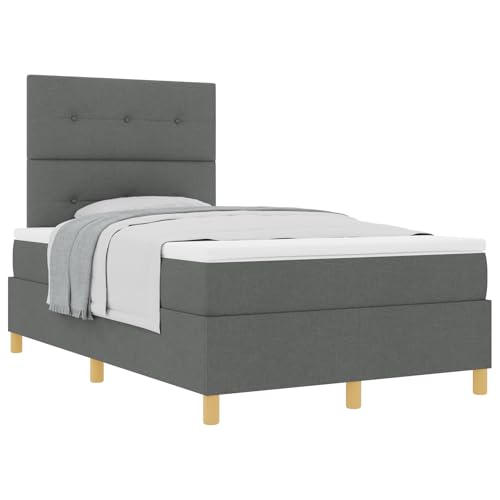 Vopese Boxspringbett mit Matratze, dunkelgrau, King-Size, für Schlafzimmer, 120x190 cm Vopese Boxspringbett mit Matratze, dunkelgrau, King-Size, für Schlafzimmer, 120x190 cm von Vopese