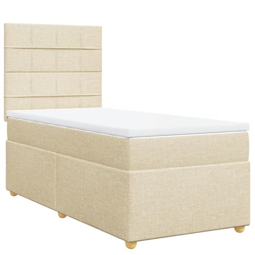 Vopese Boxspringbett mit Matratze Creme 100x200 cm Stoff Federbett Model3291196 Vopese Boxspringbett mit Matratze Creme 100x200 cm Stoff Federbett Model3291196 von Vopese