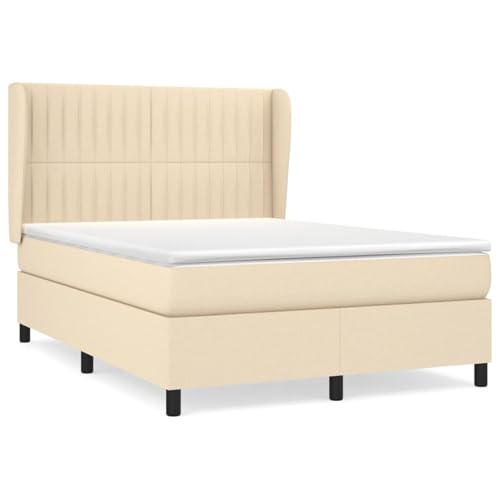 Vopese Boxspringbett mit Matratze Creme 140x200 cm Stoff Federbett Model3128130 Vopese Boxspringbett mit Matratze Creme 140x200 cm Stoff Federbett Model3128130 von Vopese