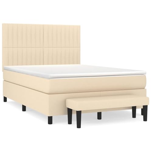 Vopese Boxspringbett mit Matratze Creme 140x200 cm Stoff Federbett Model3136762 Vopese Boxspringbett mit Matratze Creme 140x200 cm Stoff Federbett Model3136762 von Vopese