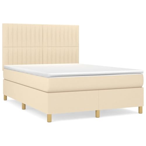 Vopese Boxspringbett mit Matratze Creme 140x200 cm Stoff Federbett Model3142502 Vopese Boxspringbett mit Matratze Creme 140x200 cm Stoff Federbett Model3142502 von Vopese