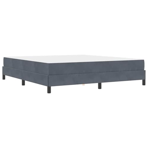 Vopese Boxspringbett mit Matratze Dunkelgrau 180 x 200 cm Samt Familienbett Model3398708 von Vopese