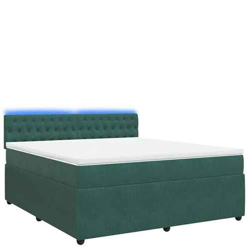 Vopese Boxspringbett mit Matratze Dunkelgrün 180x200 cm Samt Federbett Model3290115 Vopese Boxspringbett mit Matratze Dunkelgrün 180x200 cm Samt Federbett Model3290115 von Vopese