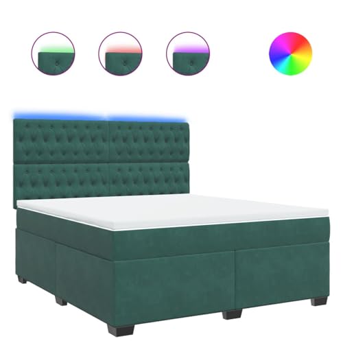 Vopese Boxspringbett mit Matratze Dunkelgrün 180x200 cm Samt Federbett Model3293287 Vopese Boxspringbett mit Matratze Dunkelgrün 180x200 cm Samt Federbett Model3293287 von Vopese