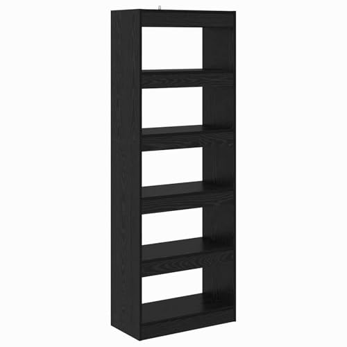 Vopese Bücherregal Schwarze Eiche 60 x 30 x 166 cm Holzwerkstoff Bücherregal Model880461 von Vopese