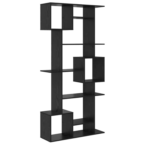 Vopese Bücherregal Schwarze Eiche 92 x 29 x 188 cm Holzwerkstoff Bücherregal Model3388359 von Vopese