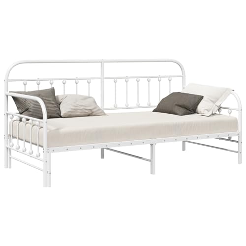 Vopese Daybed-Rahmen mit Trundle Weiß 90x200 cm Stahl Schlafcouch Model42002652 Vopese Daybed-Rahmen mit Trundle Weiß 90x200 cm Stahl Schlafcouch Model42002652 von Vopese