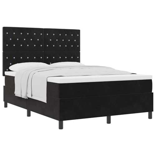 Vopese Doppelbett mit Taschenfederkernmatratze, Samtbezug, 140x190 cm - Für Rücken- und Bauchschlaf Vopese Doppelbett mit Taschenfederkernmatratze, Samtbezug, 140x190 cm - Für Rücken- und Bauchschlaf von Vopese