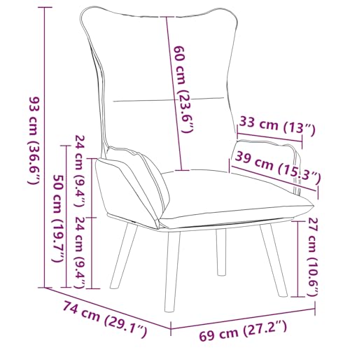 Vopese Entspannungsstuhl Creme Stoff Relaxsessel Model42001872 von Vopese