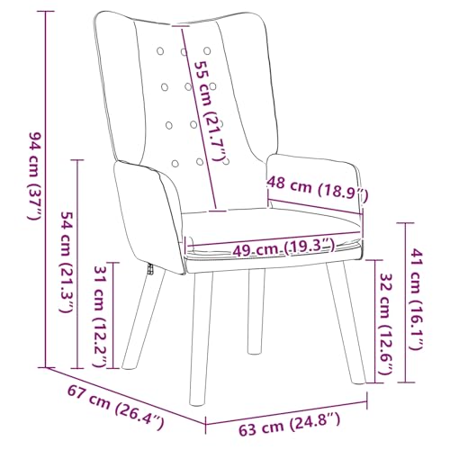 Vopese Entspannungsstuhl Dunkelgrau Samt Relaxsessel Model42001815 Vopese Entspannungsstuhl Dunkelgrau Samt Relaxsessel Model42001815 von Vopese