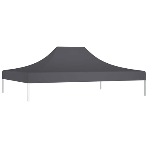 Vopese Ersatzdach für Partyzelt - Anthrazit - 600D Oxford-Gewebe mit PVC-Beschichtung - 4,3 x 2,9 x 1 m - UV- und wasserbeständig - für Pop-Up-Faltzelte Model315364 von Vopese