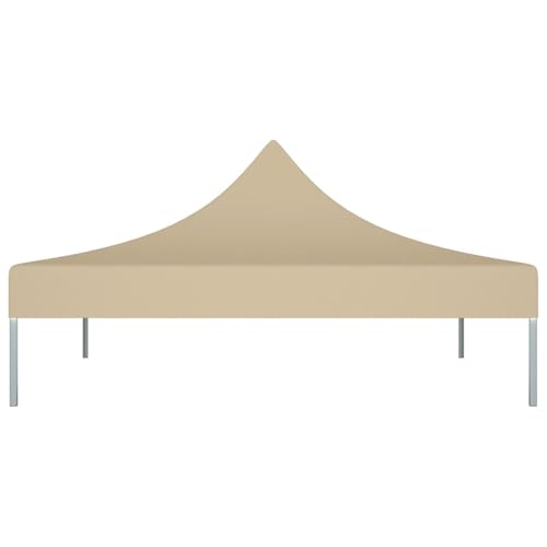 Vopese Ersatzdach für Partyzelt Beige 2,9x2,9m UV-beständig und wasserfest 600D Oxford-Gewebe mit PVC-Beschichtung Model315318 von Vopese