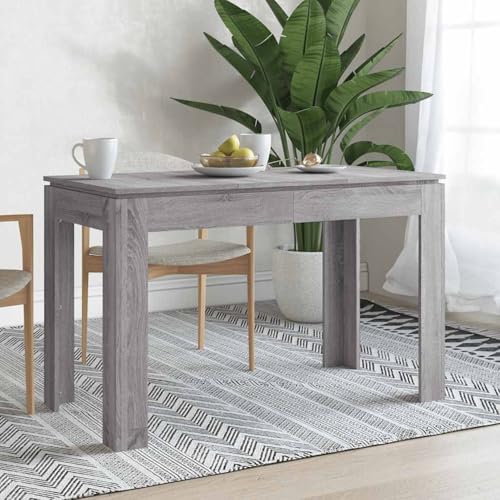 Vopese Esstisch Grau Sonoma 120x60x76 cm Holzwerkstoff Säulentisch Model815388 von Vopese