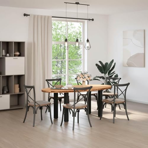 Vopese Esstisch Hellbraun 200x100x74 cm Massivholz Eiche Oval Esstisch Model3305324 von Vopese