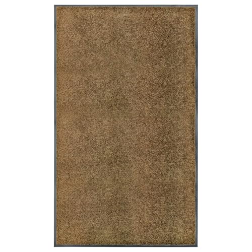Vopese Fu?Matte Waschbar Braun 90x150 cm Eingangsteppich Model323437 von Vopese