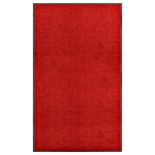 Vopese Fu?Matte Waschbar Rot 90x150 cm Eingangsteppich Model323425 von Vopese