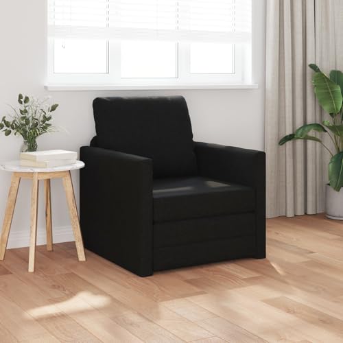 Vopese Fußboden Sofa Bett 2-in-1 Schwarz 74x77x81 cm Stoff Schlafcouch Model4106623 Vopese Fußboden Sofa Bett 2-in-1 Schwarz 74x77x81 cm Stoff Schlafcouch Model4106623 von Vopese