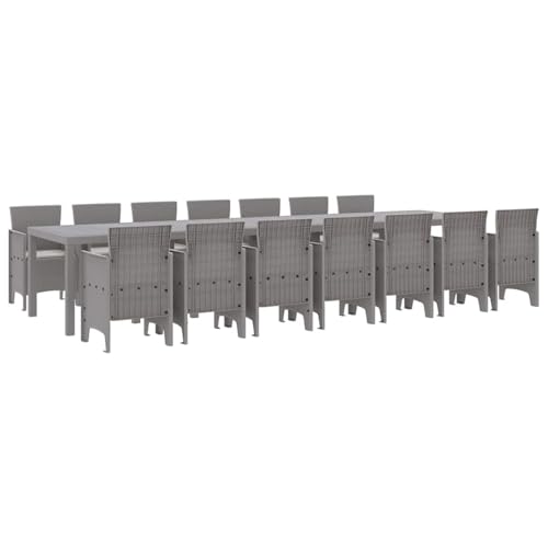 Vopese Garten Essgruppe 15 pcs Hellgrau Polt Rattan Garten-Esstisch und Stühle Model3378809 Vopese Garten Essgruppe 15 pcs Hellgrau Polt Rattan Garten-Esstisch und Stühle Model3378809 von Vopese
