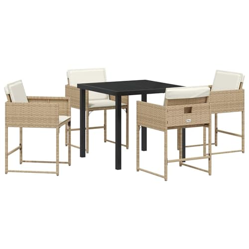 Vopese Garten Essgruppe 5 pcs Beige Poly-Rattan Garten-Esstisch und Stühle Model3380729 Vopese Garten Essgruppe 5 pcs Beige Poly-Rattan Garten-Esstisch und Stühle Model3380729 von Vopese
