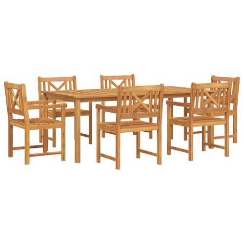 Vopese Garten Essgruppe 7 pcs Braun Akazie Massivholz Garten-Esstisch und Stühle Model3375654 Vopese Garten Essgruppe 7 pcs Braun Akazie Massivholz Garten-Esstisch und Stühle Model3375654 von Vopese