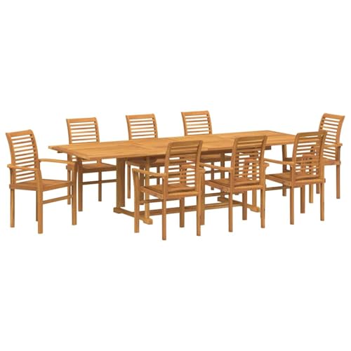 Vopese Garten Essgruppe 9 pcs Braun 280 x 100 x 75 cm Teak-Massivholz Garten-Esstisch und Stühle Model3383944 Vopese Garten Essgruppe 9 pcs Braun 280 x 100 x 75 cm Teak-Massivholz Garten-Esstisch und Stühle Model3383944 von Vopese