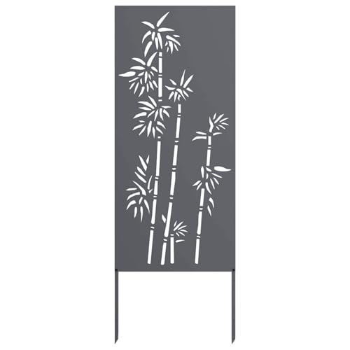 Vopese Garten Sichtschutz-Leinwand Floral Anthrazit 50 x 140 cm Sichtschutz Model876296 von Vopese