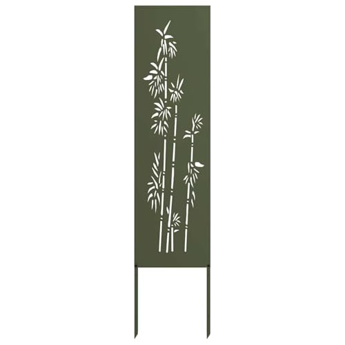 Vopese Garten Sichtschutz-Leinwand Floral Olivgrün 32 x 140 cm Sichtschutz Model876227 von Vopese