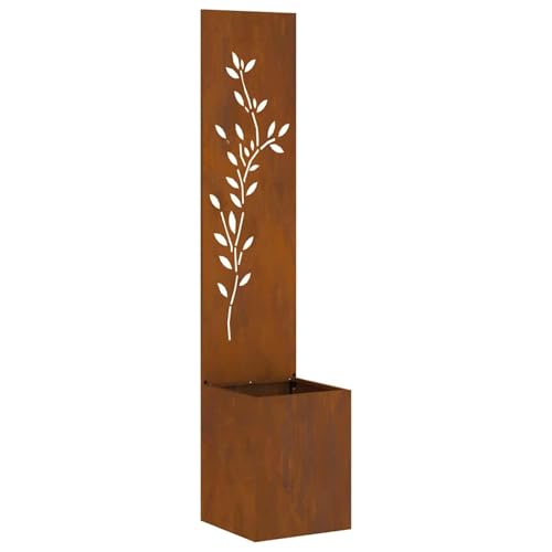 Vopese Garten Sichtschutz-Leinwand Floral Rostig 32 x 140 cm Sichtschutz Model876412 von Vopese